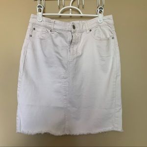 Joe Fresh White Denim Skirt